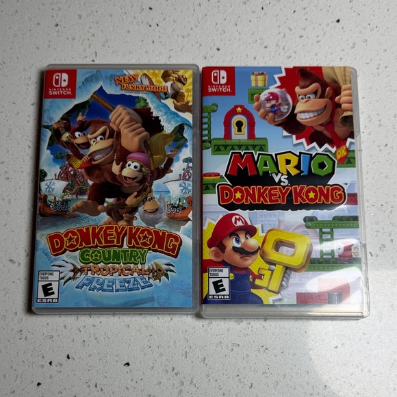 Nintendo Switch Games Donkey Kong Country Tropical Freeze & Mario vs Donkey Kong